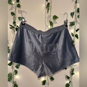 Juicy Couture Charcoal Velvet Shorts